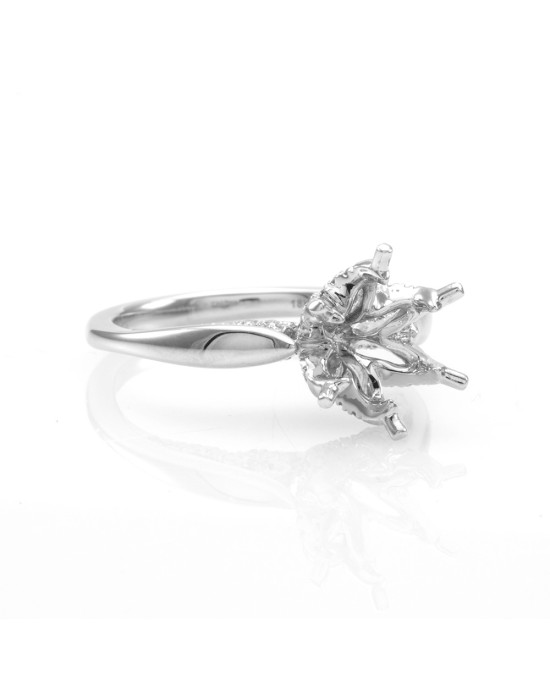 Gabriel & Co. Amavida Micro Pave Diamond Ring in 18K White Gold